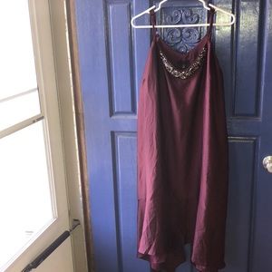 Lane Bryant plum cocktail dress
